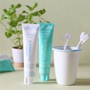 NEW Trader Joe’s peppermint fluoride free Whitening Toothpaste 6 oz